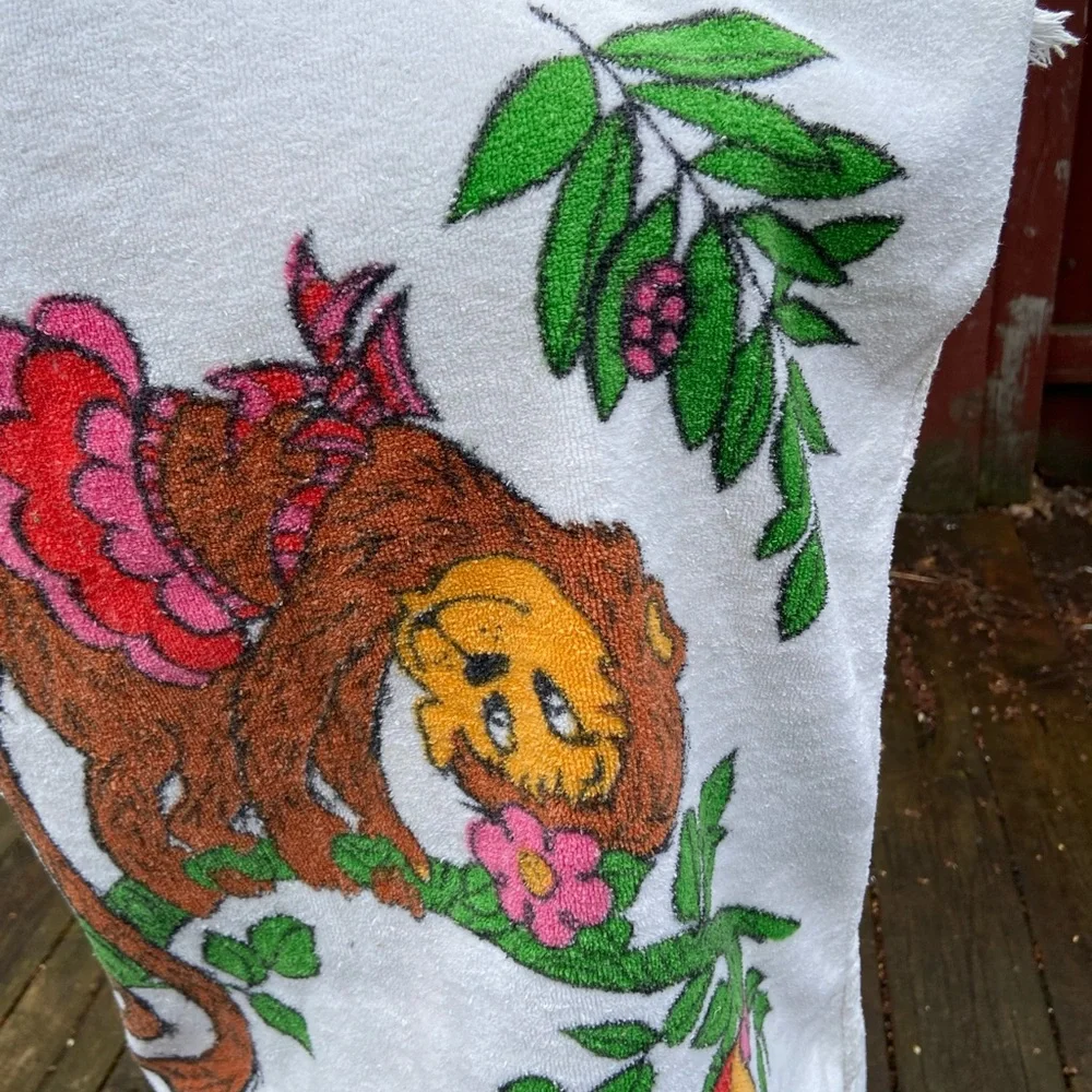 Cannon Monkey Towel Handmade Cover Up